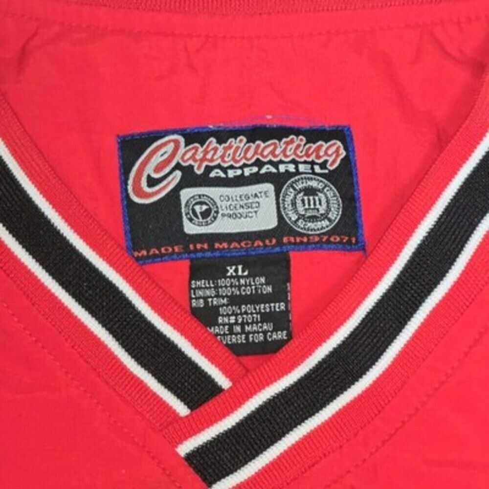 Vintage Indiana Basketball Pullover Windbreaker Jacket XL Red Nylon Captivating - Picture 4 of 12